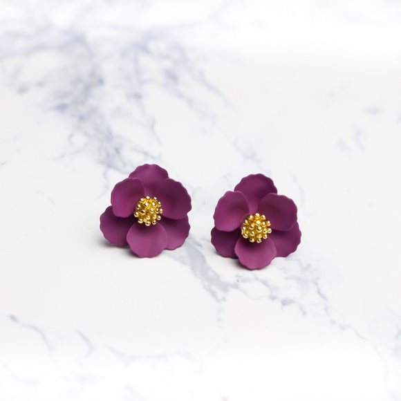 Anthro Zenzii ‘Garden Girl' Studs - Picture 6 of 8